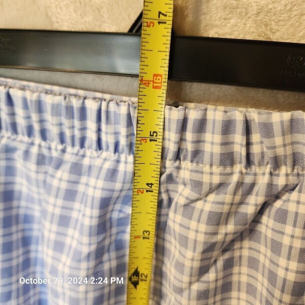 Wild Fable Women's Blue Check Elastic Waist Unlined Tie Wrap Skirt Size L NWT - Picture 6 of 9